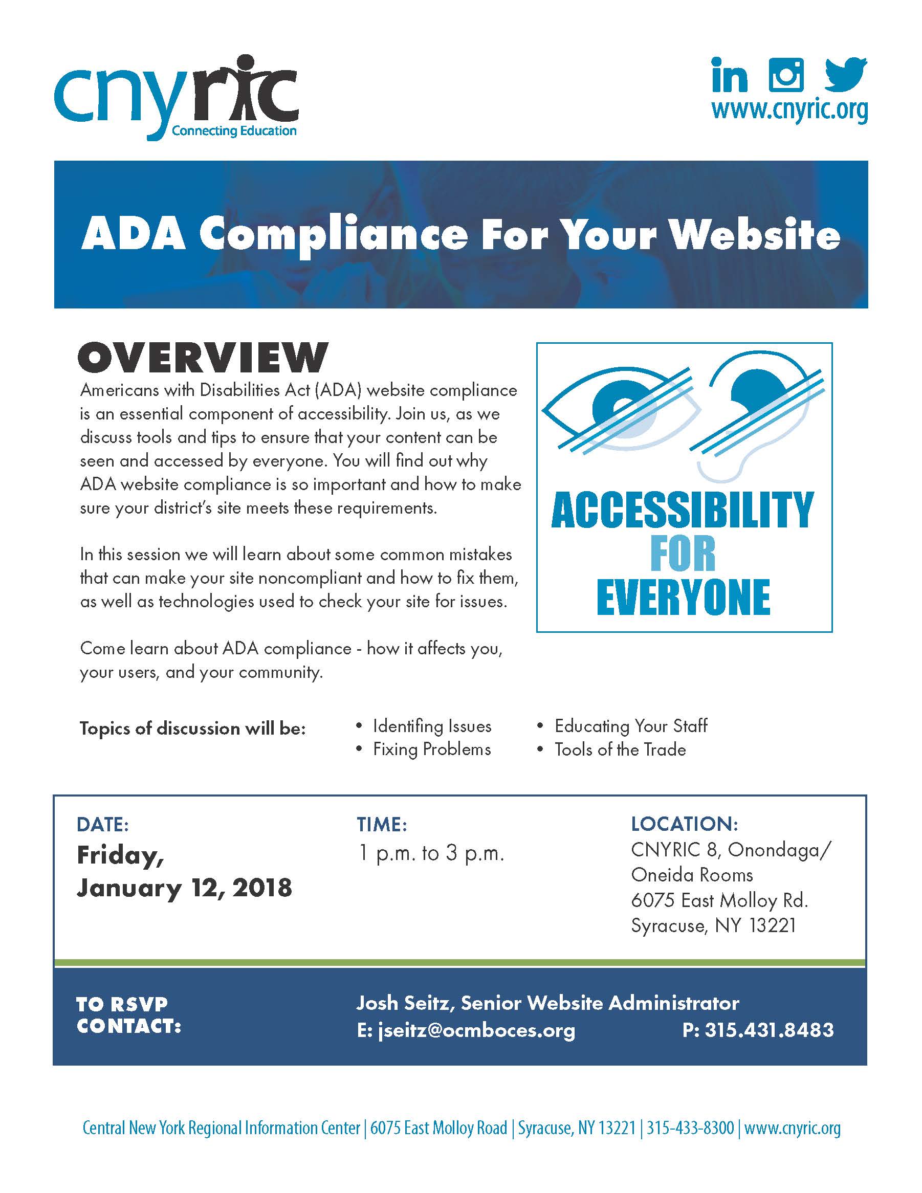 ada seminar flyer