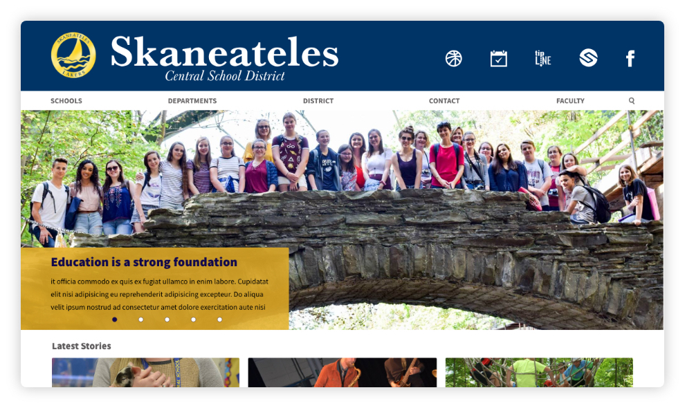 Skaneateles Central School District website