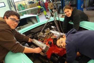 From Around the Region: ESM Students Restore Classic Car for Raffle