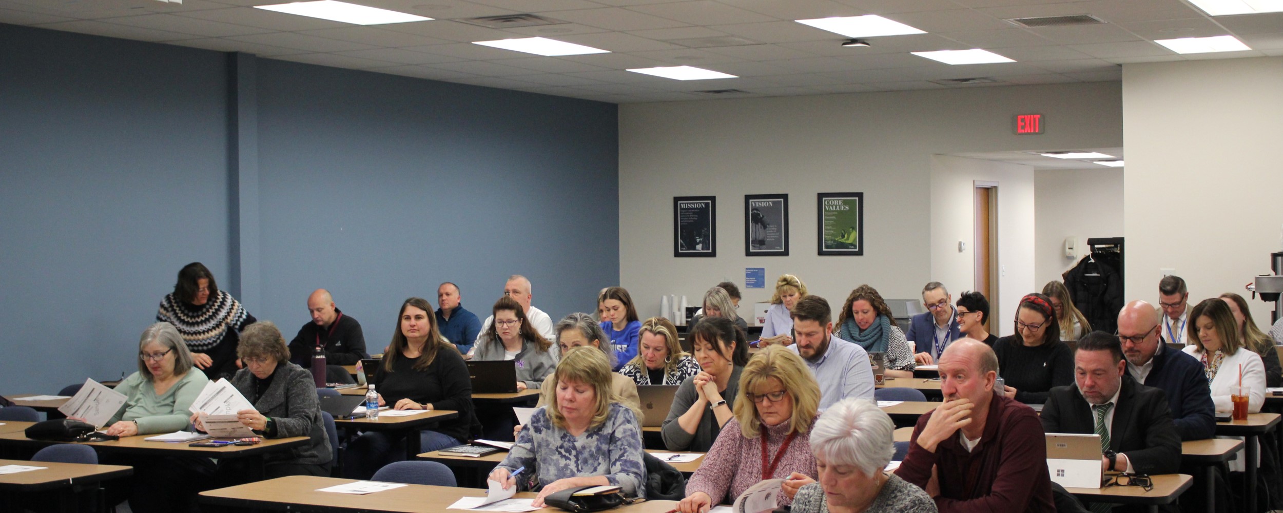 visitors attending cnyric's computer based testing update session