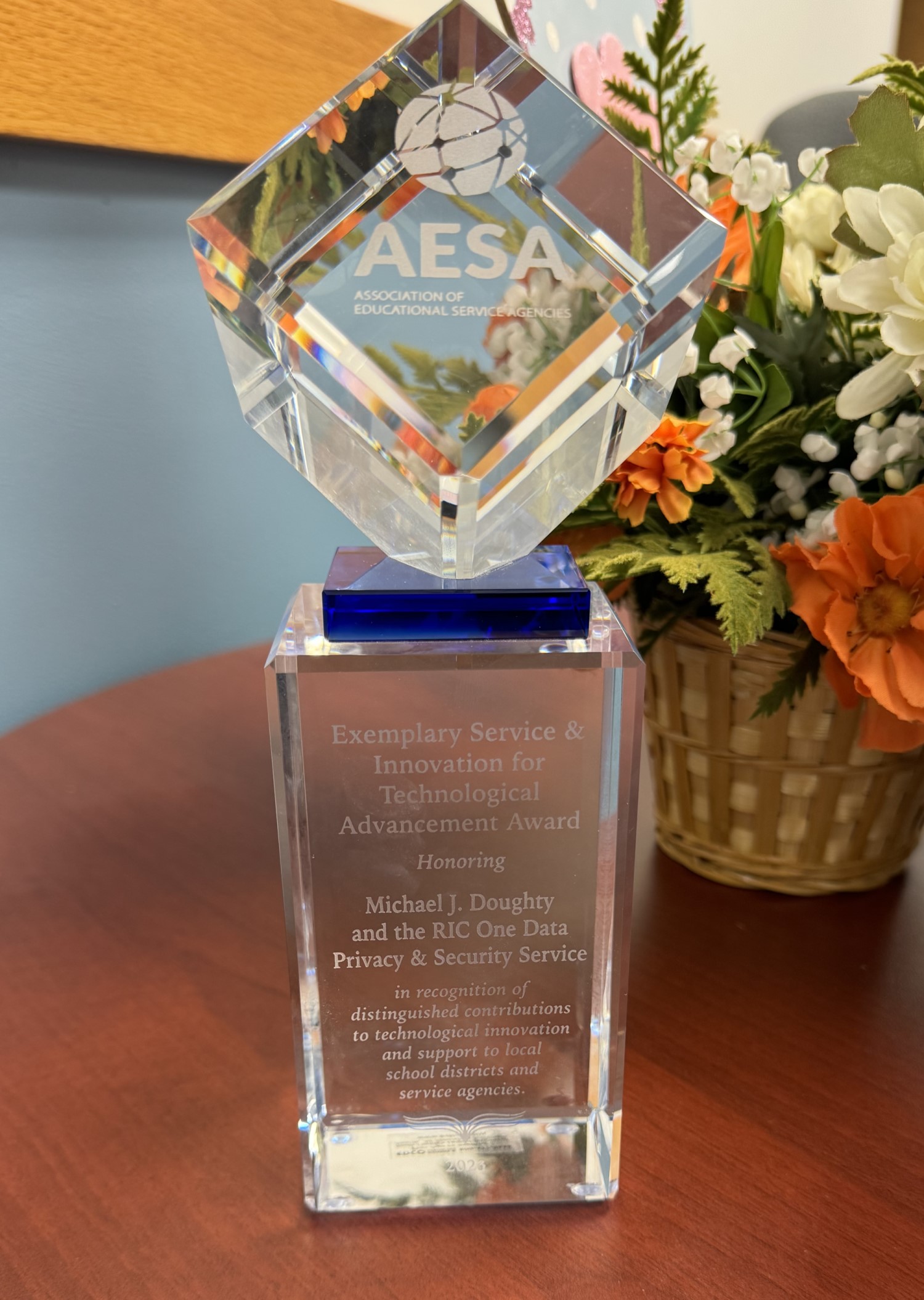 pictured: aesa award for data protection