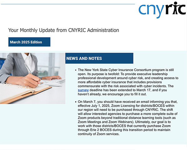 click here to read the March newsletter